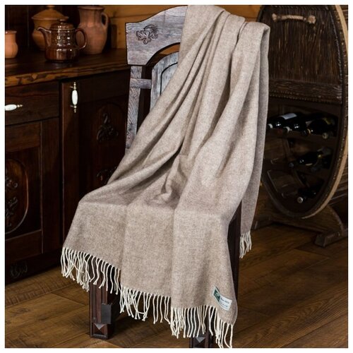 шерстяной Carl Merinowolle Kollektion 200х140 см Светло-Бежевый/Елочка