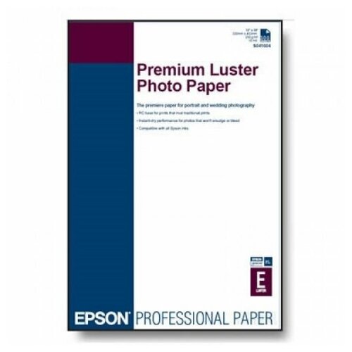 Epson Фотобумага Epson C13S042123 Premium Luster Photo paper, лист A2 17x24 420 мм x 0.594 м, 235 г/м2 dns premium 160 г м2 sra 3 320x450 мм 250 листов