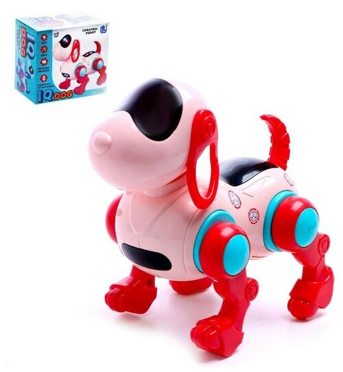 Собака IQ DOG, ходит, поёт, работает от батареек, цвет розовый