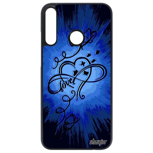 фото Новый чехол на смартфон // huawei p40 lite e // "бесконечность" красота infinite, utaupia, синий