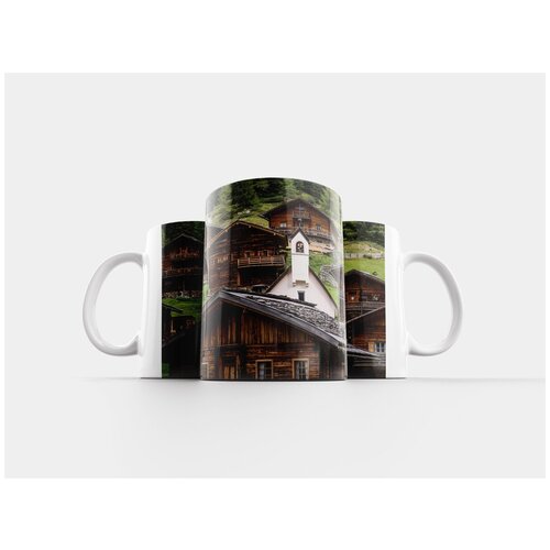 фото Кружка "дома, древесина, тироль" 320 мл lotsprints