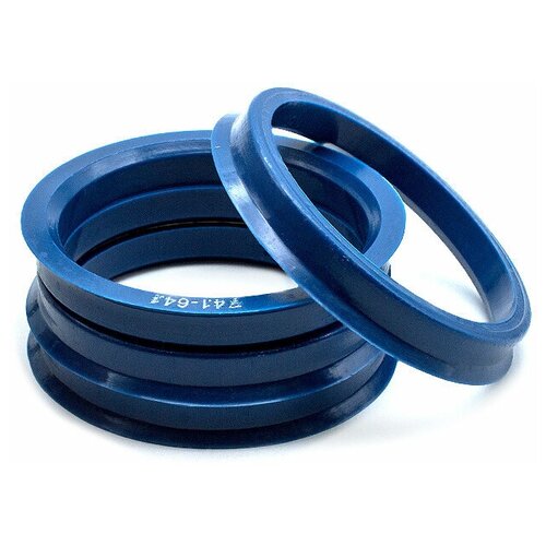 фото Кольца центровочные 74,1х64,1 dark blue 4 шт высококачественный пластик sds exclusive