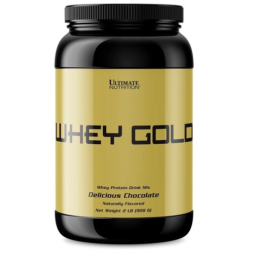 Протеин Ultimate Nutrition Whey Gold, 908 гр., восхитительный шоколад ultimate nutrition amino gold formula 325 таб