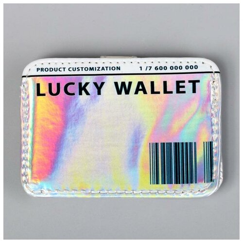 фото Картхолдер lucky wallet с зажимом, 10 х 7,5 см noname