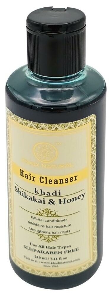 Шампунь-кондиционер для волос Шикакай и мед (shampoo-conditioner) Khadi Natural | Кади Нейчерал 210мл
