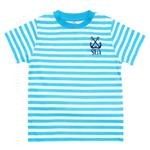 фото Футболка для мальчика, цвет бирюзовый, рост 152 см нет бренда