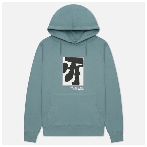 фото Мужская толстовка edwin shrooms hoodie голубой , размер xxl