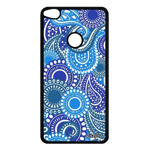 фото Защитный чехол на смартфон // huawei p9 lite 2017 // "кружевной узор" кружево вязь, utaupia, голубой