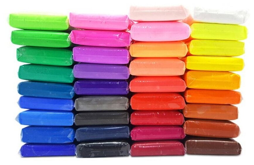 Воздушный пластилин мягкий набор 60 штук(36 цветов +24 цвета)