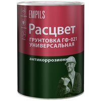 Грунтовка универсальная антикоррозионная Расцвет ГФ-021 (0,9кг) серый