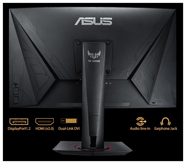 27" Монитор ASUS TUF Gaming VG27VQ, 1920x1080, 144 Гц, *VA, черный - фото №3