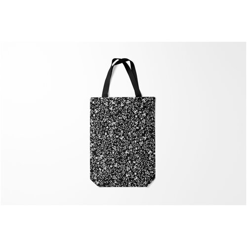 фото Сумка-шоппер / 31х42 см / популярные иллюстрации / узоры черно белые burnettie