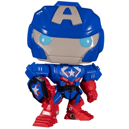 Фигурка Funko Marvel Avengers: Mech Strike Captain America Exc 55826, 10 см фигурка funko pop marvel avengers mech strike – captain america glows in the dark exclusive bobble head 9 5 см