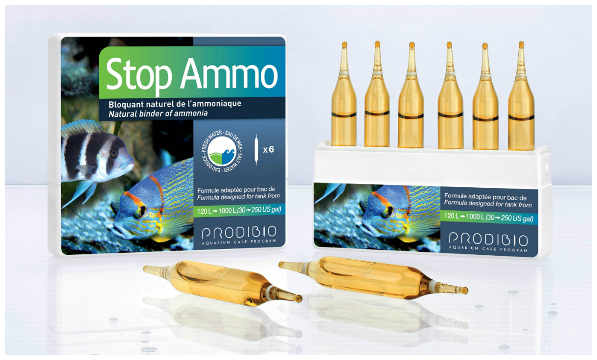 STOP AMMO средство для нейтрализации аммиака в морской и пресной воде (6шт)