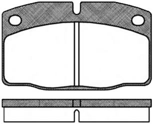 Дисковые тормозные колодки передние Road House 2101.00 для Opel Ascona, Opel Corsa, Opel Kadett, Opel Manta (4 шт.)