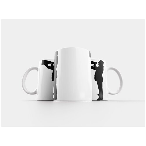 фото Кружка "силуэт, мегафон, кричать" 320 мл lotsprints