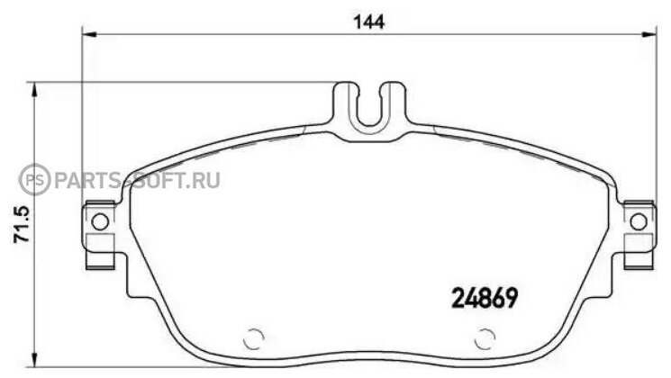 BREMBO p50093 (0064204620 / 0064204720 / 0064208520) колодки тормозные дисковые передн. mercedes-benz (bbdc) gla (x156)