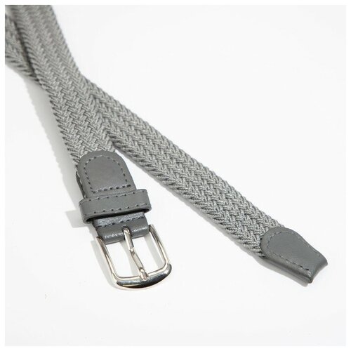 фото Ремень детский , ширина 2,5 см, пряжка металл, цвет серый нет бренда