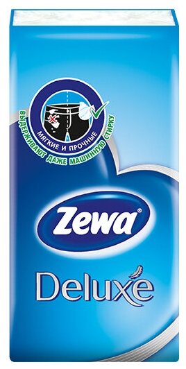 Tena Носовые платки Zewa Deluxe, 10 штук - фотография № 2