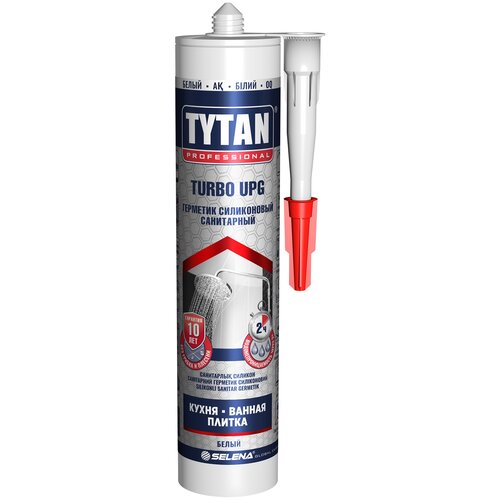 Герметик Tytan Professional UPG TURBO санитарный 280 мл. белый 1 шт. 351 гр