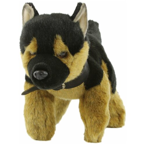 Мягкая игрушка Hansa Щенок немецкой овчарки, 18 см, черный мягкая игрушка hansa щенок немецкой овчарки 18 см черный
