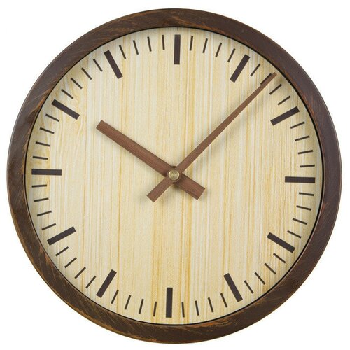 Часы настенные BURO WallC-R60P коричневый