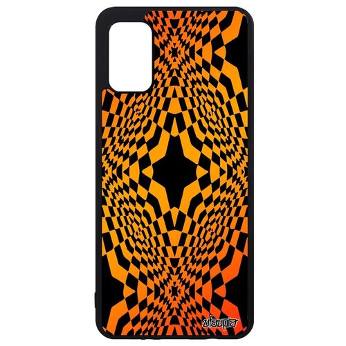фото Чехол на телефон // samsung galaxy a41 // "иллюзия звезда" геометрический мираж, utaupia, оранжевый