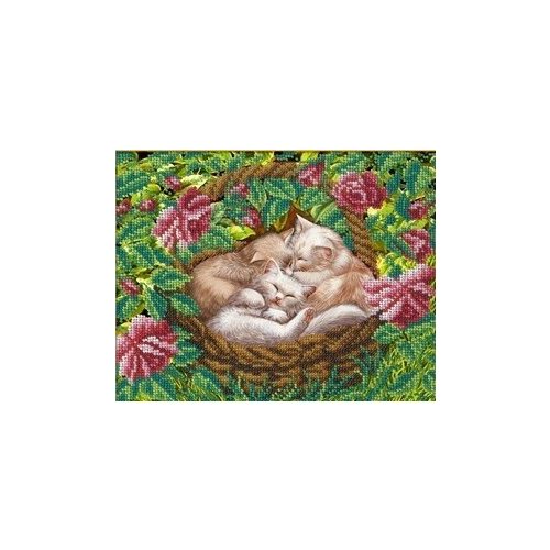 фото Набор котята в лукошке 22,4х17,8 русская искусница 608 22,4х17,8 русская искусница 608)