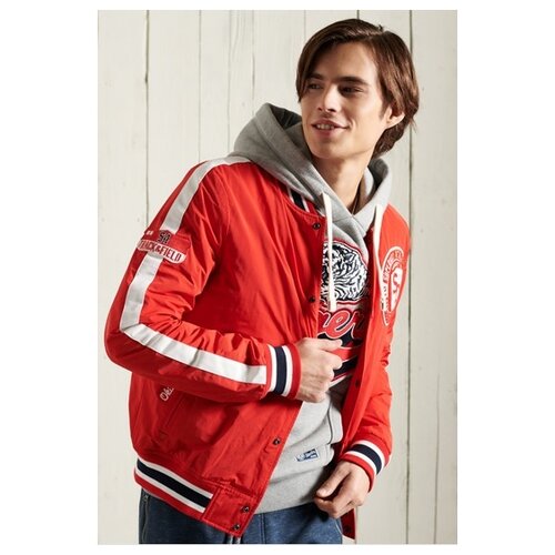 Повседневная куртка, SuperDry, артикул: M5010764A, Цвет 5NH Collegiate Red, Размер L