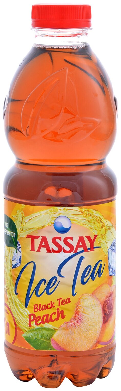 Черный чай Tassay Ice Tea со вкусом персика 1,0л - фотография № 5