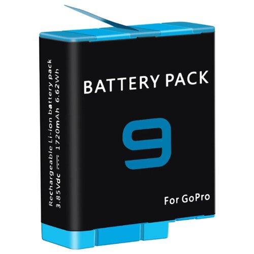 Аккумуляторная батарея ALX для экшн камеры GoPro Hero 9 и 10.