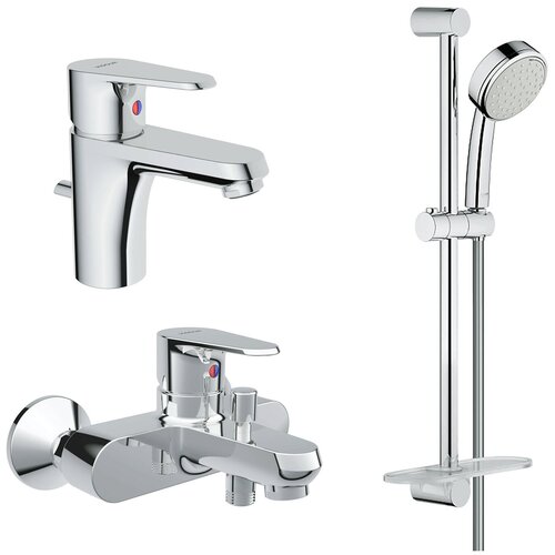 Комплект смесителей для ванной Vigour Clivia by Grohe с полочкой, хром