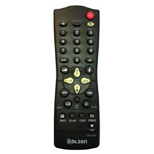 Rolsen VSR100B (12282) пульт дистанционного управления (ПДУ) для телевизора Rolsen пульт oriel и rolsen пду 8