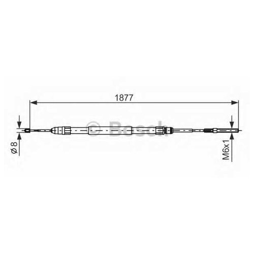 трос ручника п. BMW E39 all 96> BOSCH 1987477694 1шт