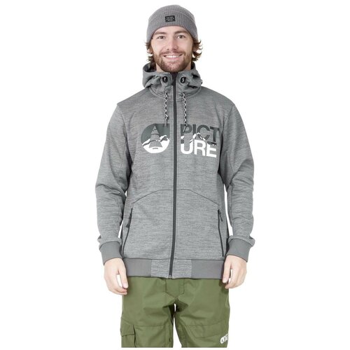 фото Толстовка сноубордическая picture organic baxter tech zip hoodie grey melange (us:xxl)