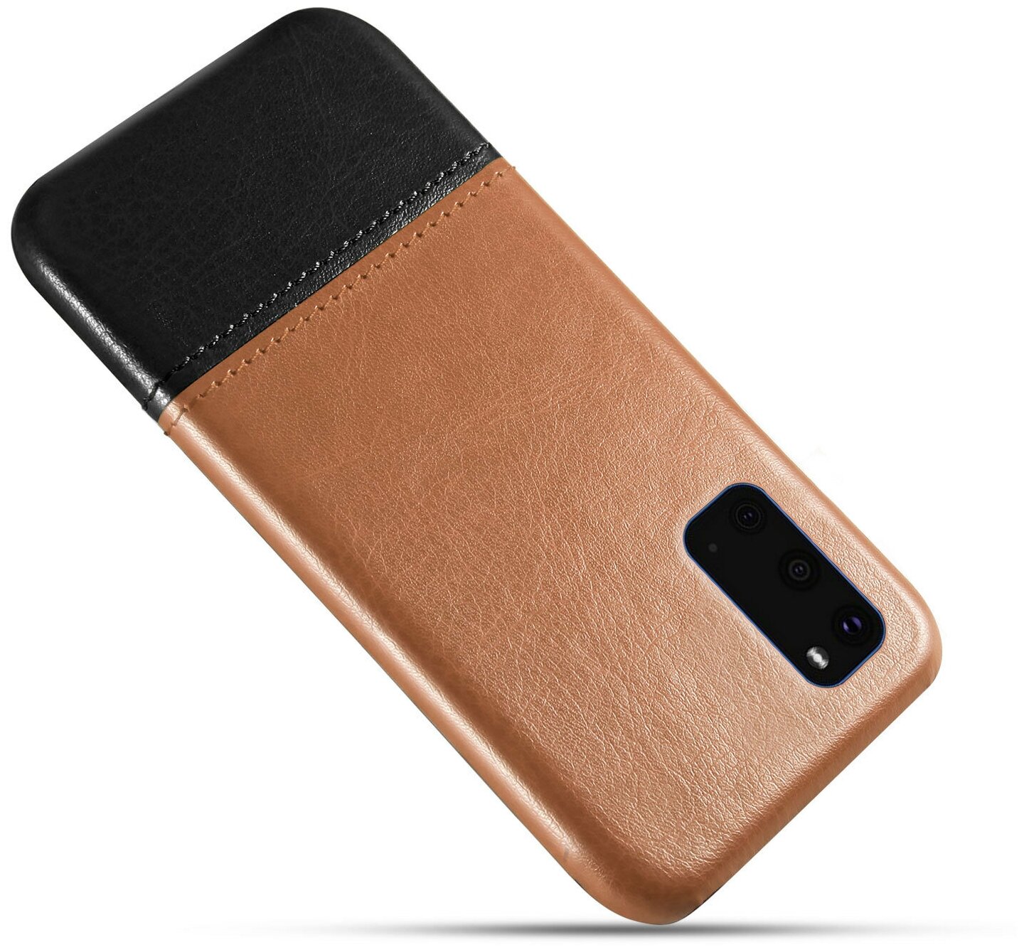 Чехол панель-накладка MyPads для Samsung Galaxy A51 SM-A515F (2020) обтянутый качественной импортной кожей двухцветный дизайнерский с элегантной .