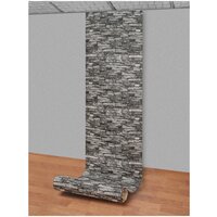Комплект Мягкие самоклеющиеся панели для стен/обои самоклеющиеся/стеновая 3D панель LAKO DECOR/Обработанный камень, Каменная кладка 4, 70x600см, серый