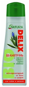 Фото Зоошампунь Natura Delix BIO антипаразитарный, для собак и щенков, 250 мл