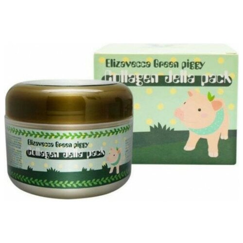 Elizavecca Маска для лица коллагеновая с лифтинг эффектом Green Piggy Collagen Jella Pack