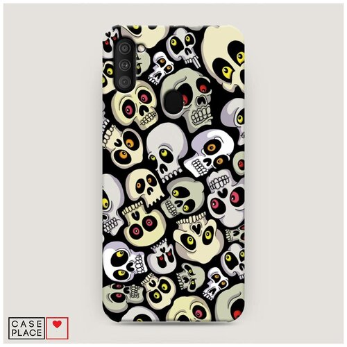 фото Чехол пластиковый samsung galaxy m11 череп 23 case place