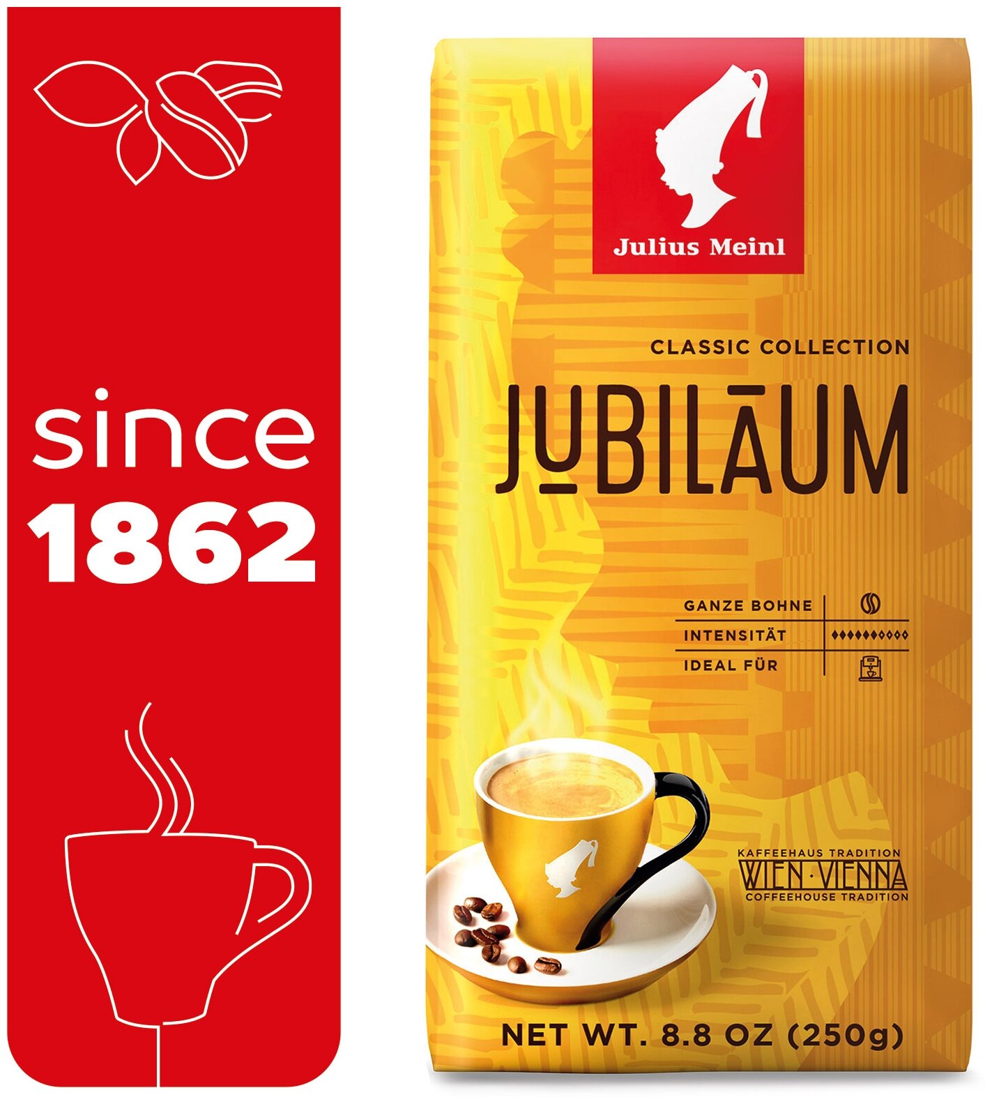 Кофе зерновой JULIUS MEINL Юбилейный, средняя обжарка, 2х250 гр [94814] - фото №5