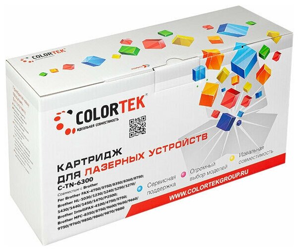 Картридж Colortek TN-6300 для принтеров Brother