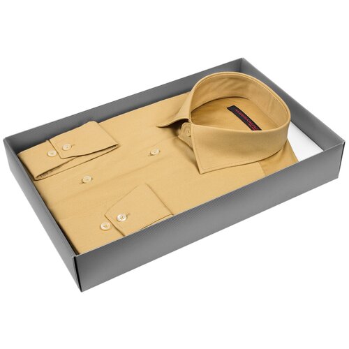 фото Рубашка alessandro milano limited edition 2075-15 цвет горчичный размер 52 ru / xl (43-44 cm