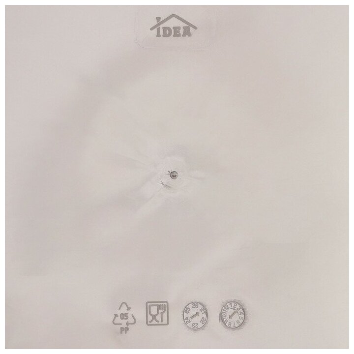IDEA Корзина с крышкой "Флора", 12 л, 20x5x26,5x37,5 см, цвет серый - фотография № 5