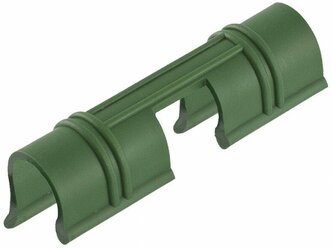 Универсальные зажимы для крепления к каркасу парника D 12 мм, 20 шт в упаковке, зеленые Palisad (64429)