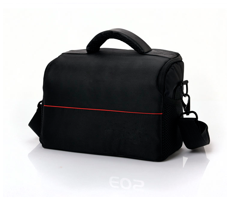 Чехол-сумка MyPads TC-1120 для фотоаппарата Canon EOS R/ M50/ PowerShot G16/ G11/ G12/ SX40 из качественной износостойкой влагозащитной ткани черный