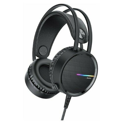 Наушники Hoco W100 игровые полноразмерные микрофон USB 35мм 12 м черные 209000₽