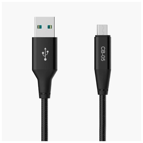 Дата-кабель USB универсальный MicroUSB Celebrat CB-05M (черный)