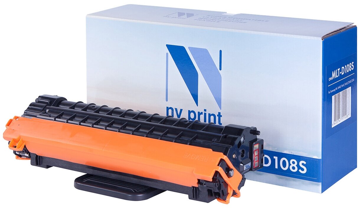 Лазерный картридж NV Print NV-MLTD108S для Samsung ML-1640, 1641, 1645, 2240, 2241 (совместимый, чёрный, 1500 стр.)