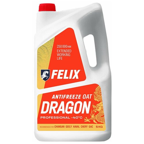 Антифриз FELIX DRAGON (для китайских авто), -40С, G12+, 1 кг